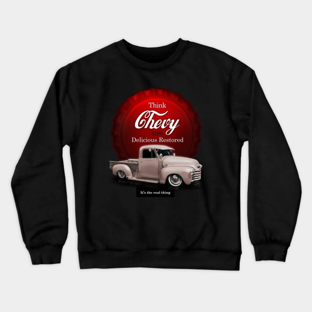 Chevy 3100 Crewneck Sweatshirt by hardtbonez